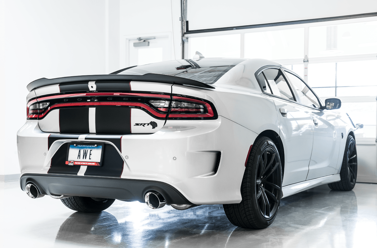 AWE Touring Edition Exhaust for 15+ Charger 6.4 - 6.2 SC - Non-Resonated - Chrome Silver Tips - Apollo Off-Road