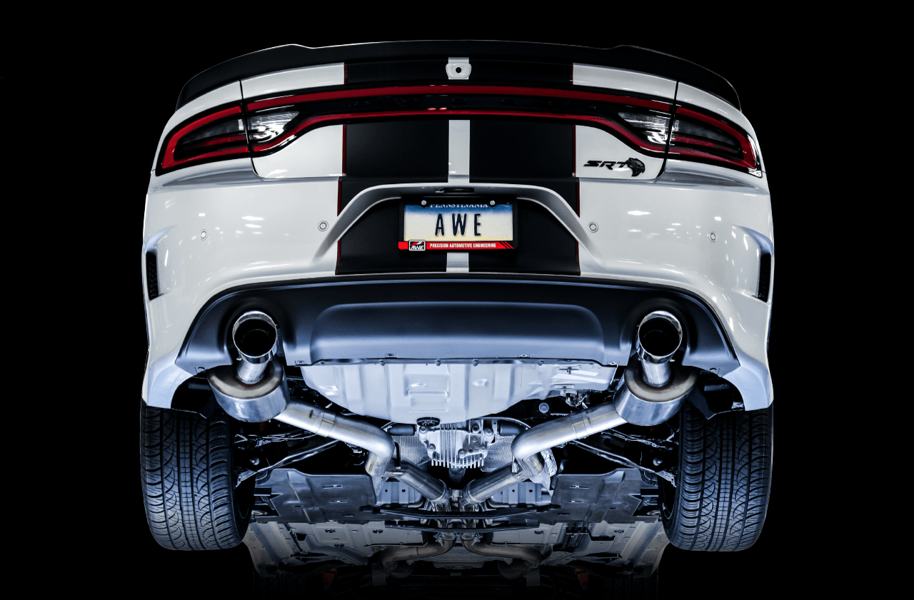 AWE Touring Edition Exhaust for 15+ Charger 6.4 - 6.2 SC - Non-Resonated - Chrome Silver Tips - Apollo Off-Road
