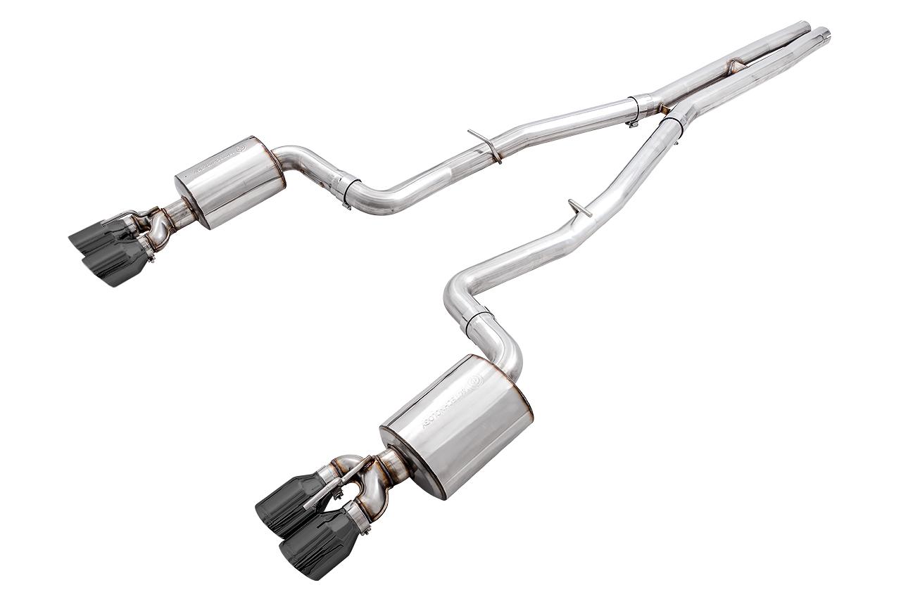 AWE Touring Edition Exhaust for 17+ Challenger 5.7 - Non-Resonated - Diamond Black Quad Tips - Apollo Off-Road