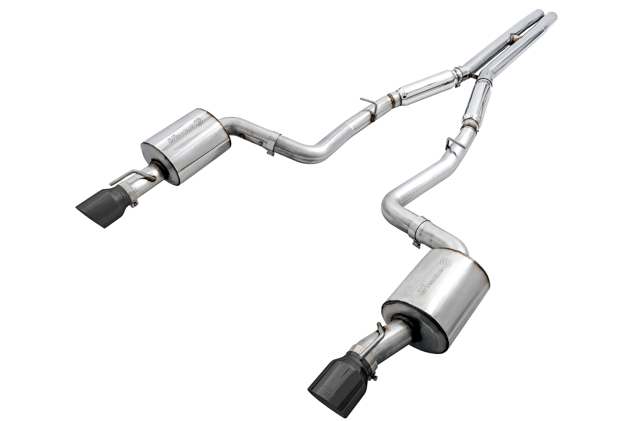 AWE Touring Edition Exhaust for 17+ Charger 5.7 - Diamond Black Tips - Apollo Off-Road