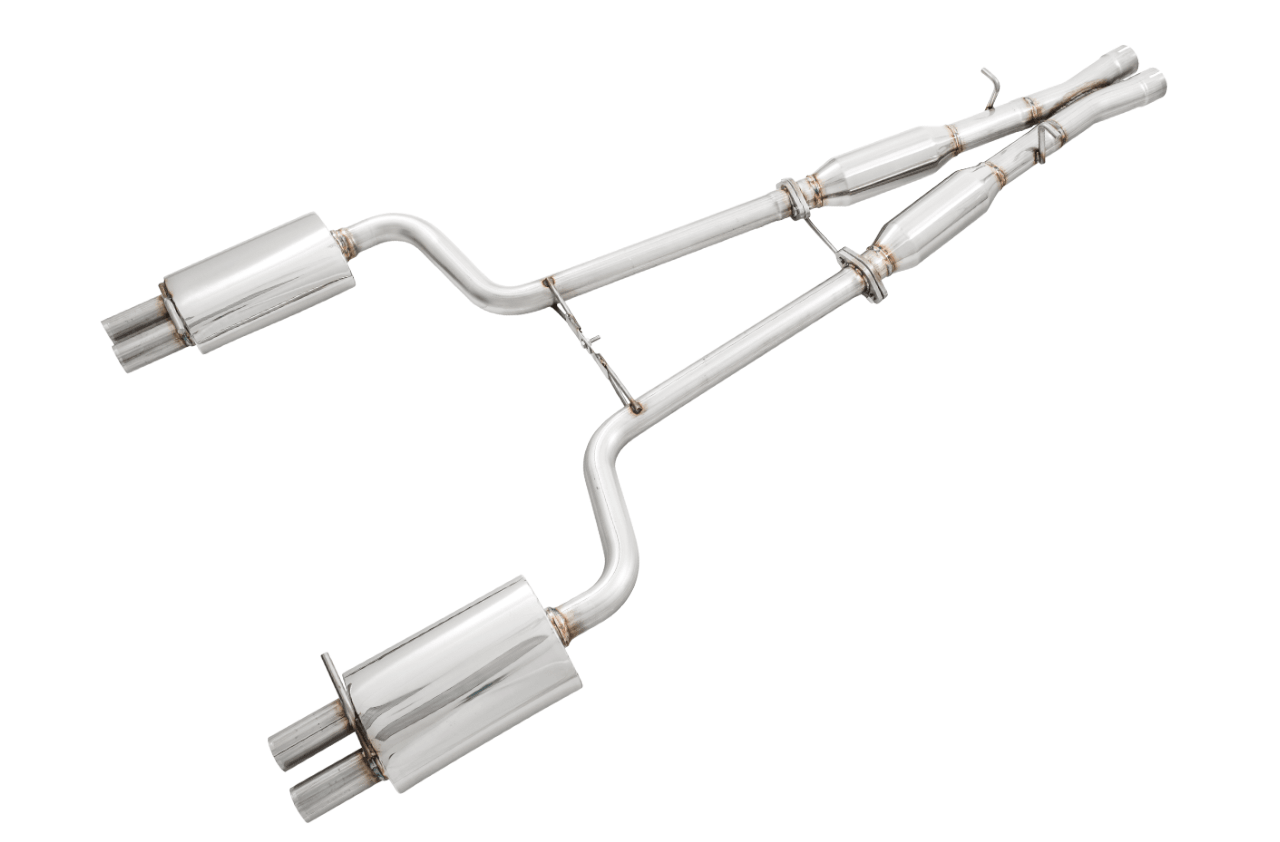 AWE Touring Edition Exhaust for Audi B7 S4 - Diamond Black Tips - Apollo Off-Road