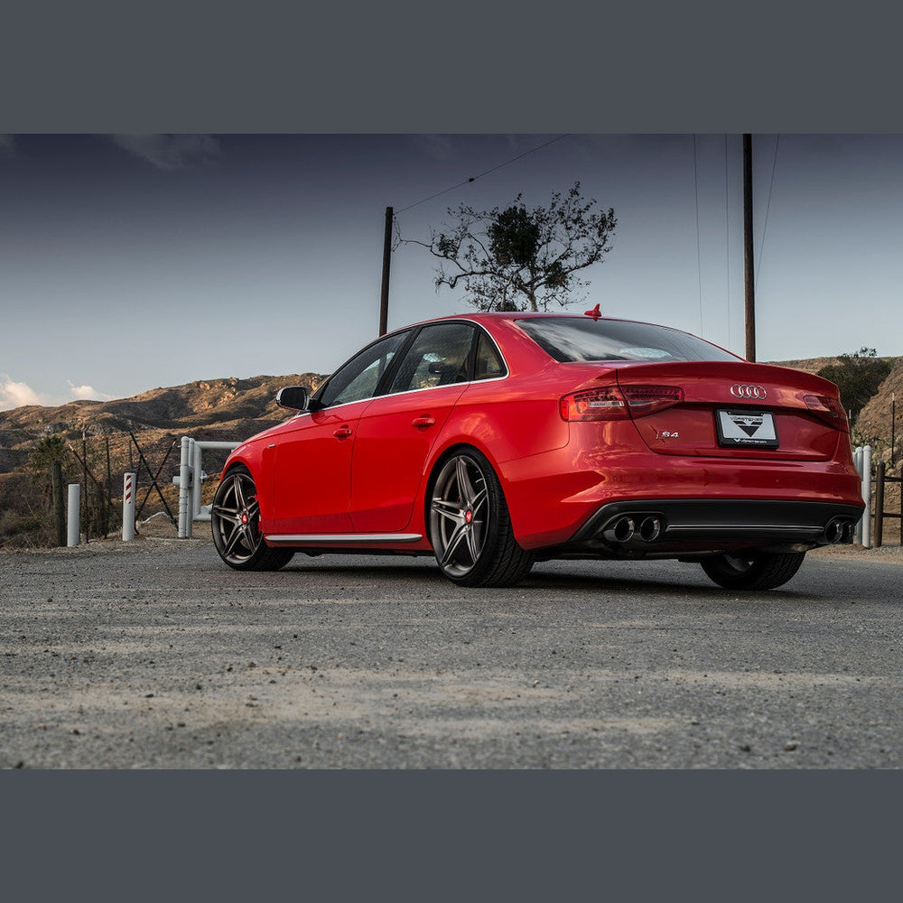 AWE Touring Edition Exhaust for Audi B8 S4 3.0T - Chrome Silver Tips (102mm) - Apollo Off-Road