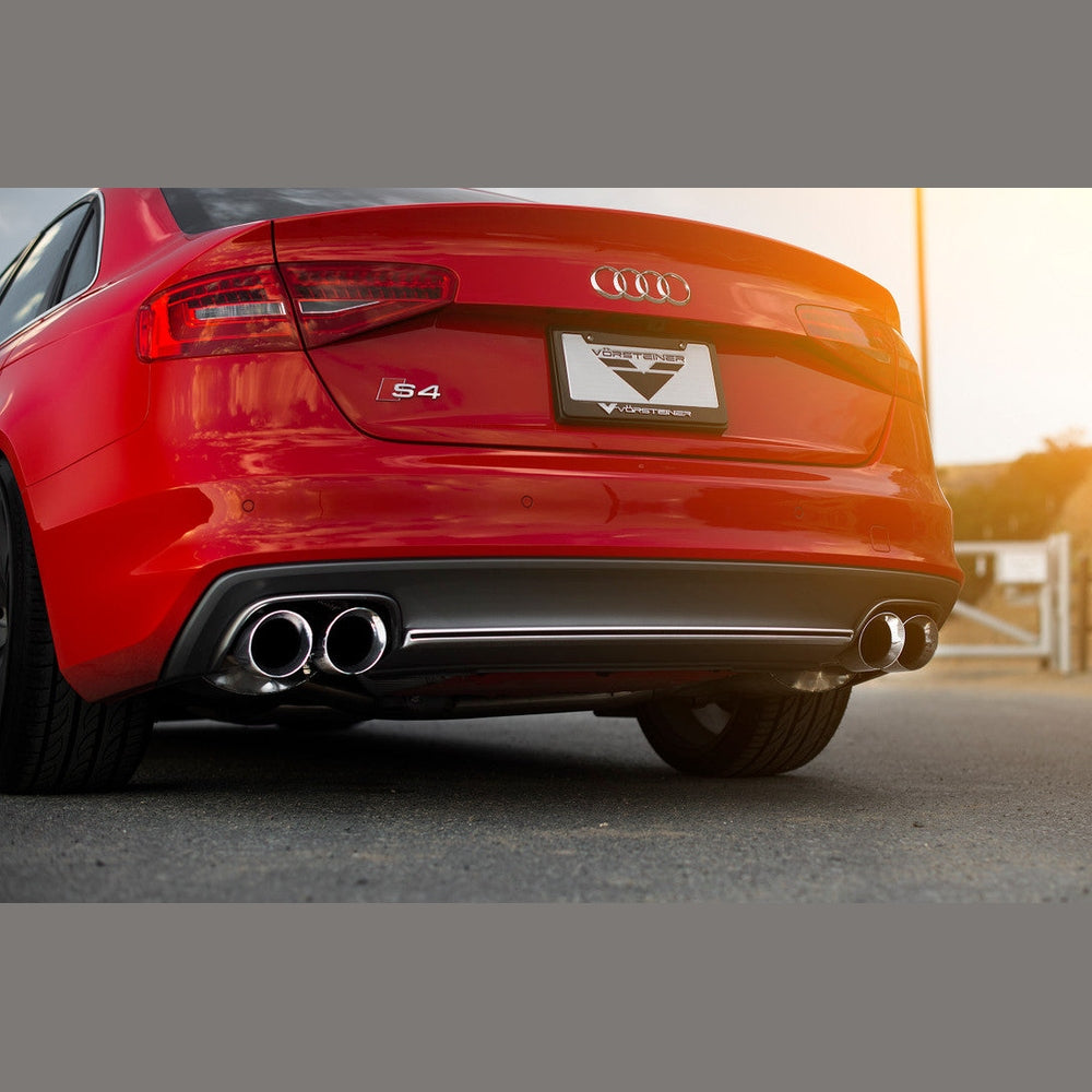 AWE Touring Edition Exhaust for Audi B8 S4 3.0T - Chrome Silver Tips (102mm) - Apollo Off-Road