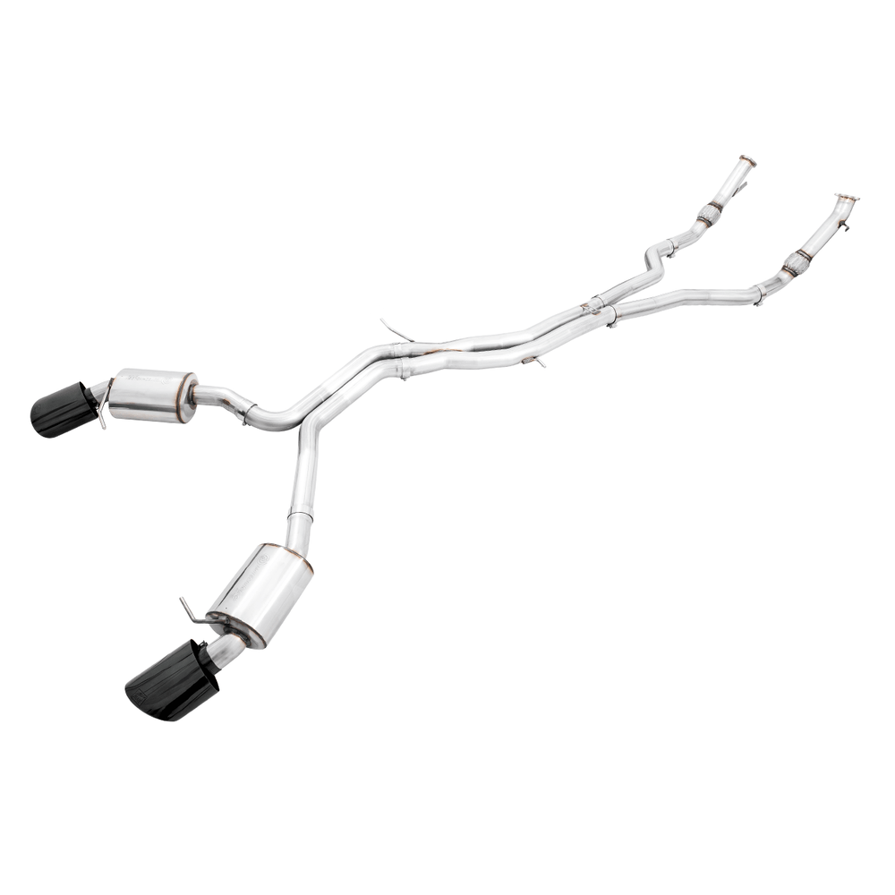 AWE Touring Edition Exhaust for Audi B9 RS 5 Coupe - Non-Resonated - Diamond Black RS-style Tips - Apollo Off-Road