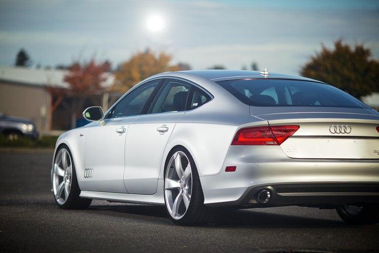 AWE Touring Edition Exhaust for Audi C7 A7 3.0T - Dual Outlet, Diamond Black Tips - Apollo Off-Road