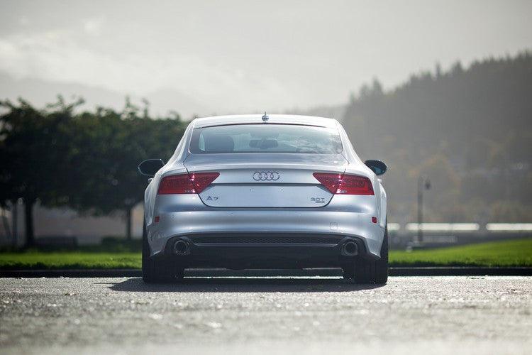AWE Touring Edition Exhaust for Audi C7 A7 3.0T - Dual Outlet, Diamond Black Tips - Apollo Off-Road