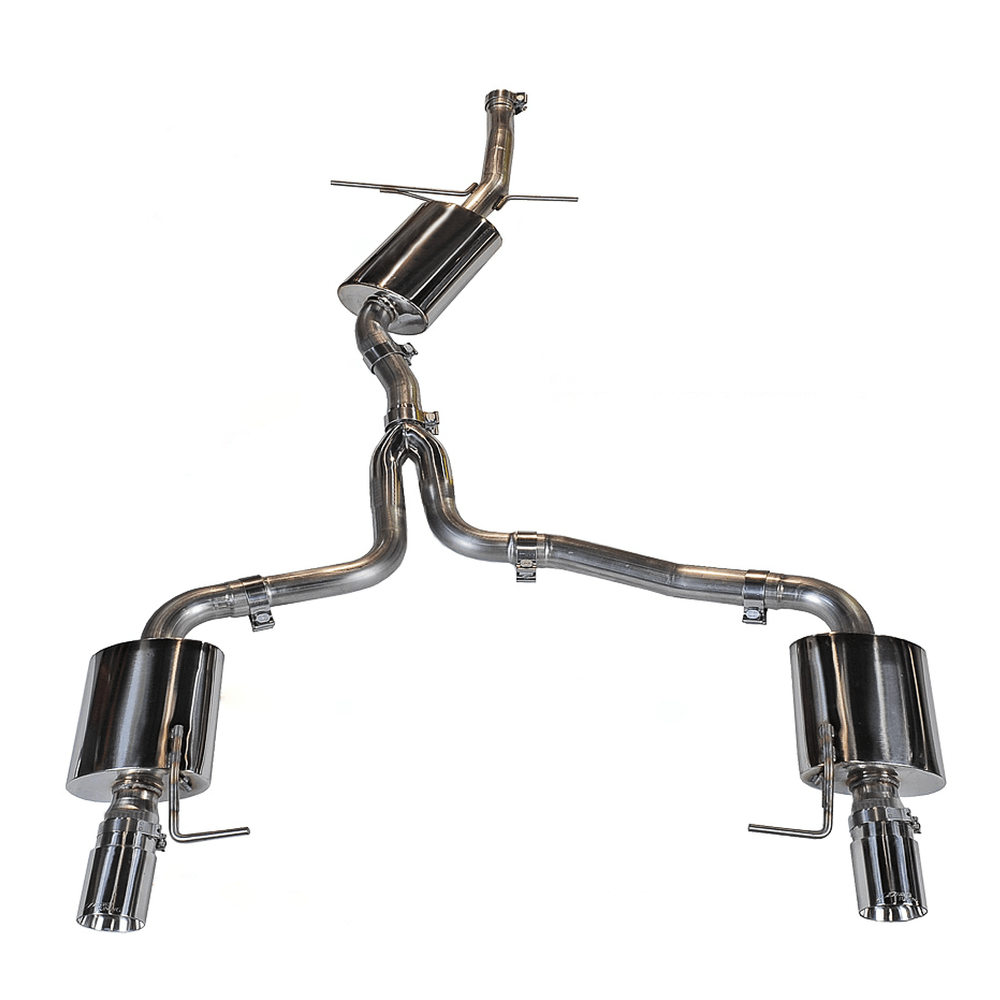 AWE Touring Edition Exhaust for B8.5 Allroad - Dual Outlet, Chrome Silver Tips - Apollo Off-Road