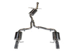 AWE Touring Edition Exhaust for B8 A4 2.0T - Dual Outlet, Chrome Silver Tips - Apollo Off-Road