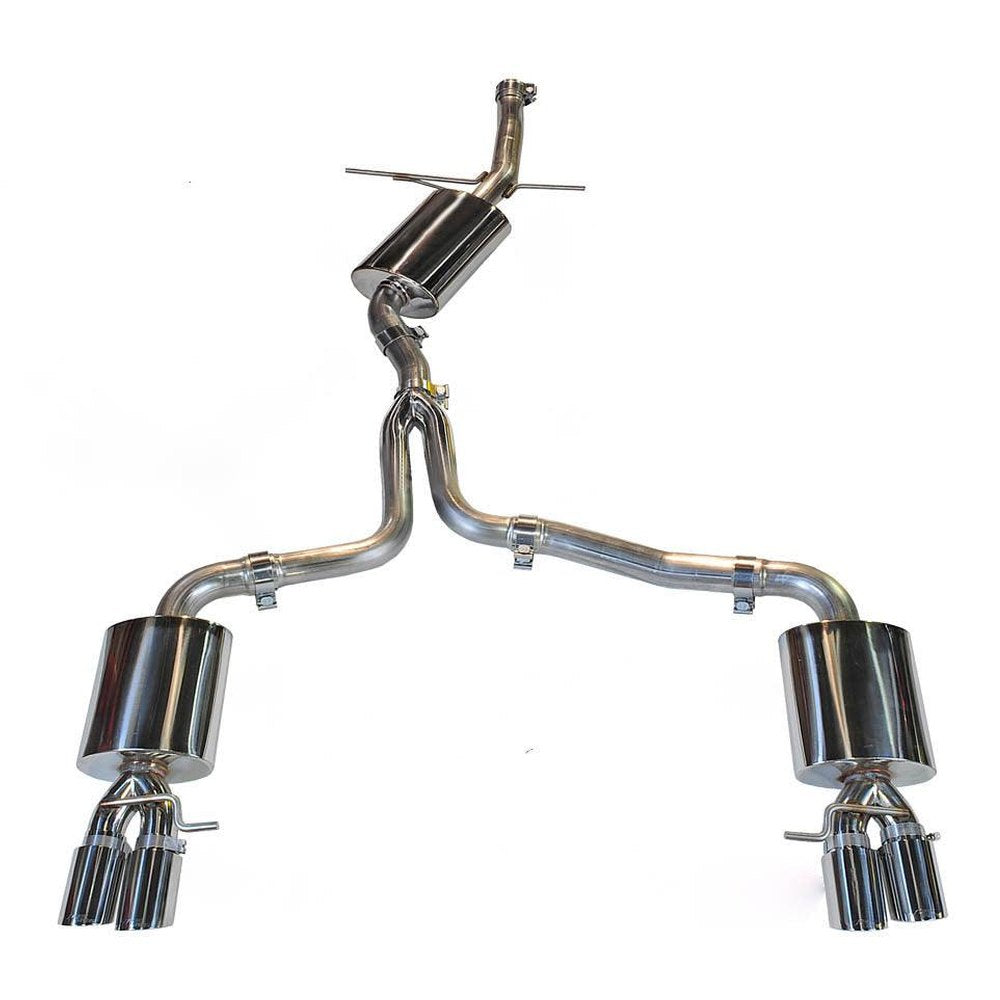 AWE Touring Edition Exhaust for B8 A5 2.0T - Quad Outlet, Diamond Black Tips - Apollo Off-Road
