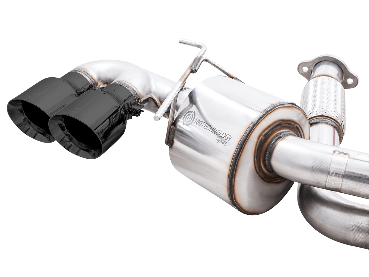 AWE Touring Edition Exhaust for C8 Corvette - Diamond Black Tips - Apollo Off-Road