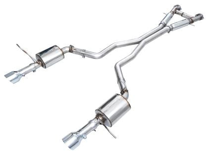 AWE Touring Edition Exhaust for Dodge Durango 6.4 - 6.2 SC - Chrome Silver Tips - Apollo Off-Road
