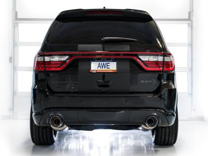 AWE Touring Edition Exhaust for Dodge Durango 6.4 - 6.2 SC - Chrome Silver Tips - Apollo Off-Road