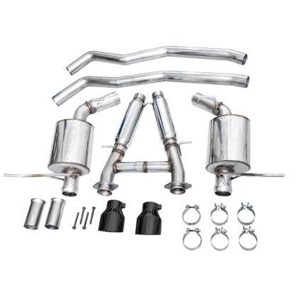 AWE Touring Edition Exhaust for Dodge Durango 6.4 - 6.2 SC - Diamond Black Tips - Apollo Off-Road