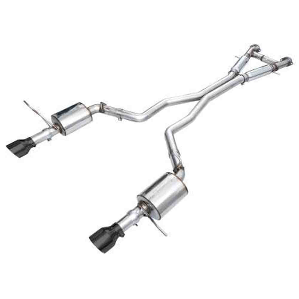 AWE Touring Edition Exhaust for Dodge Durango 6.4 - 6.2 SC - Diamond Black Tips - Apollo Off-Road