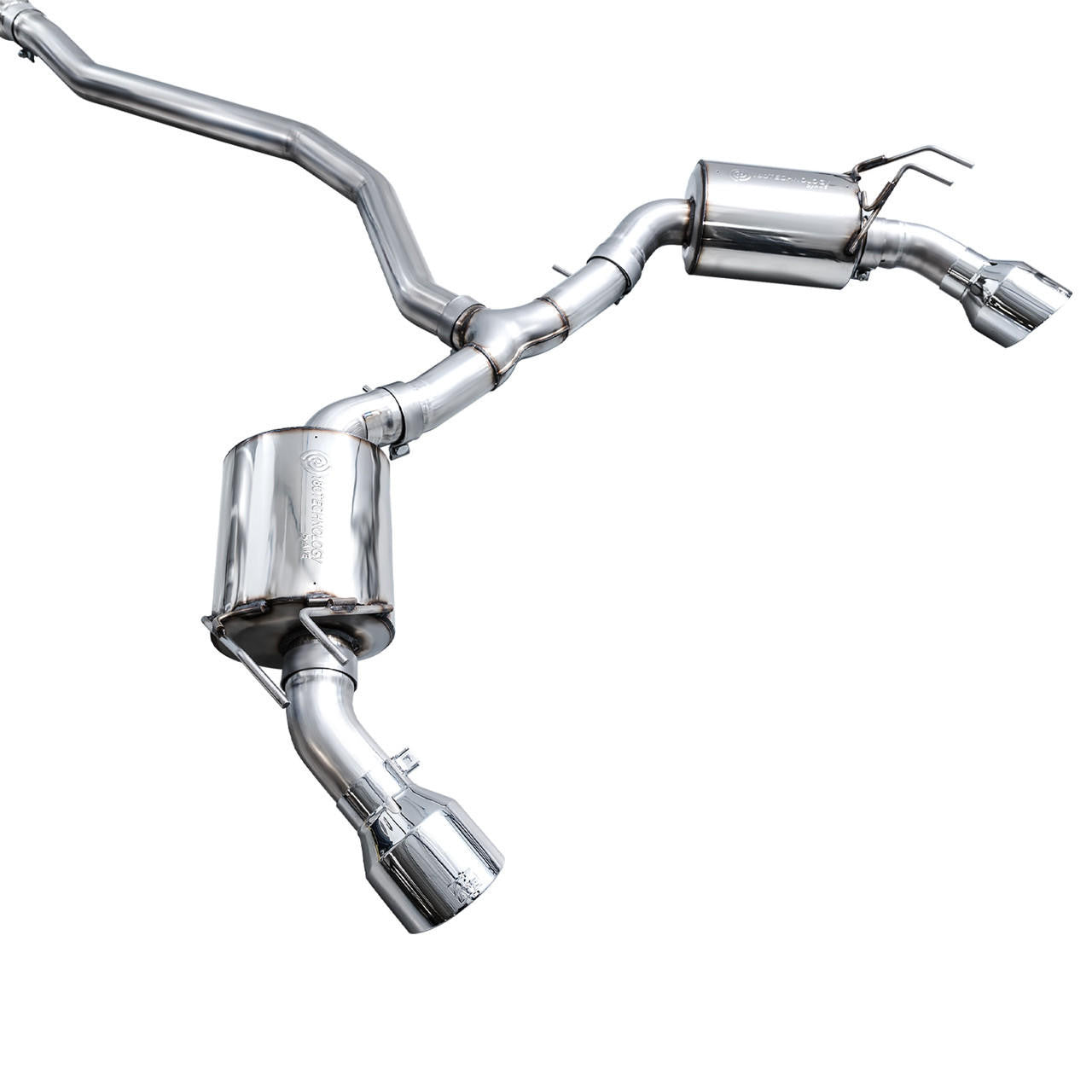 AWE Touring Edition Exhaust for FE1 Civic Si-DE4 Acura Integra - Chrome Silver Tips - Apollo Off-Road