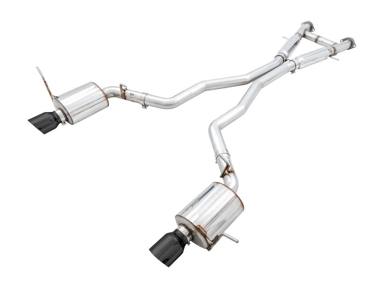 AWE Touring Edition Exhaust for Jeep Grand Cherokee SRT - Diamond Black Tips - Apollo Off-Road