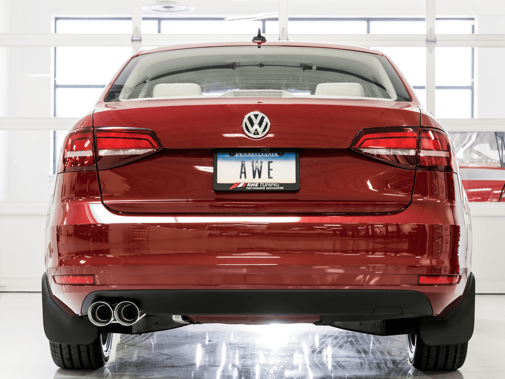 AWE Touring Edition Exhaust for MK6 Jetta 1.4T - Chrome Silver Tips - Apollo Off-Road