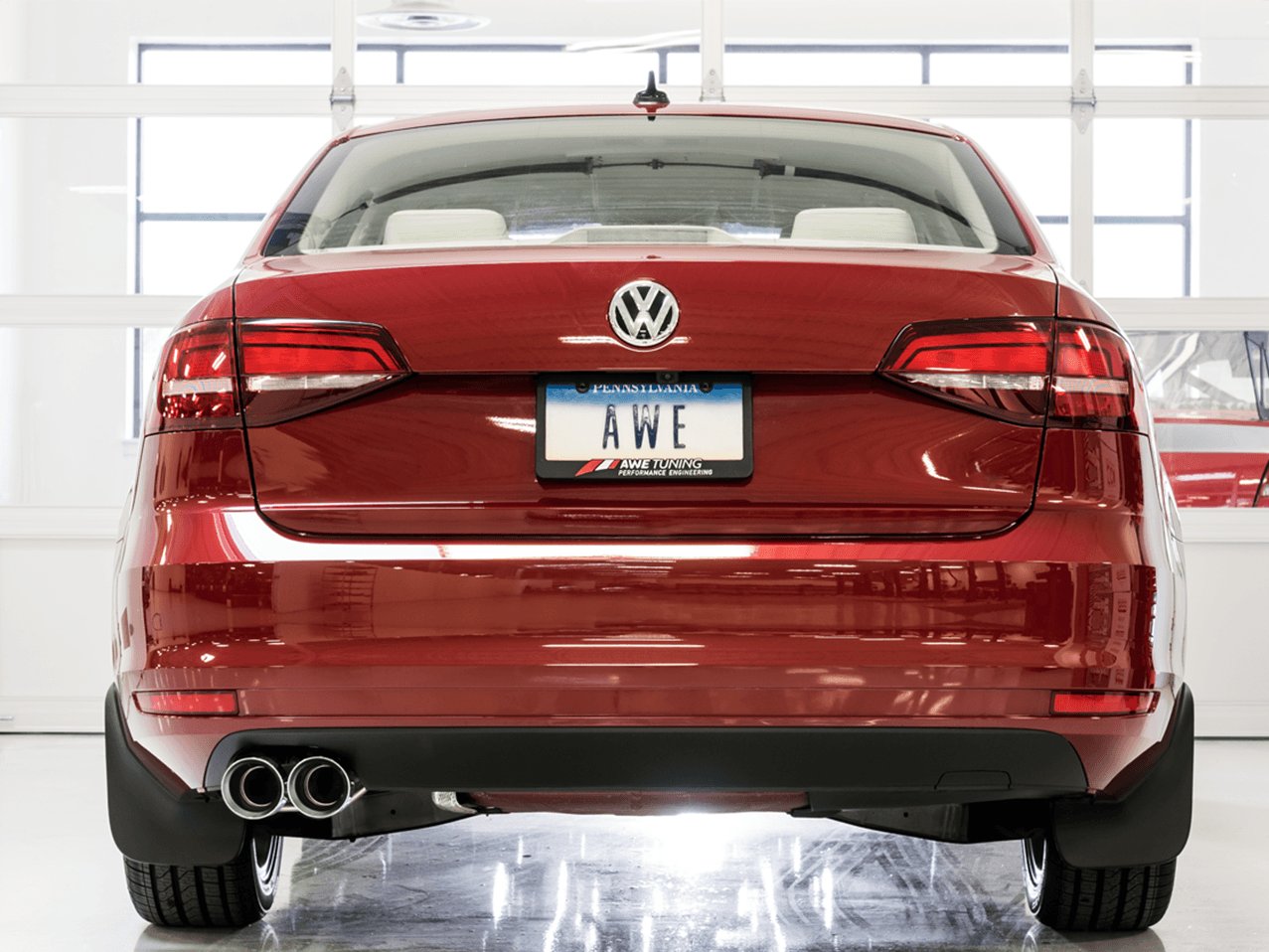 AWE Touring Edition Exhaust for MK6 Jetta 1.4T - Chrome Silver Tips - Apollo Off-Road