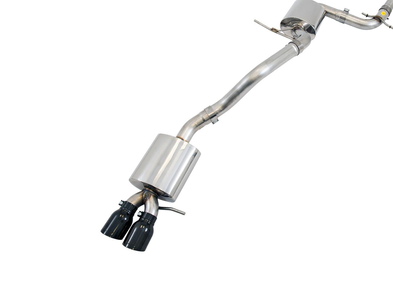 AWE Touring Edition Exhaust for MK6 Jetta 1.4T - Diamond Black Tips - Apollo Off-Road