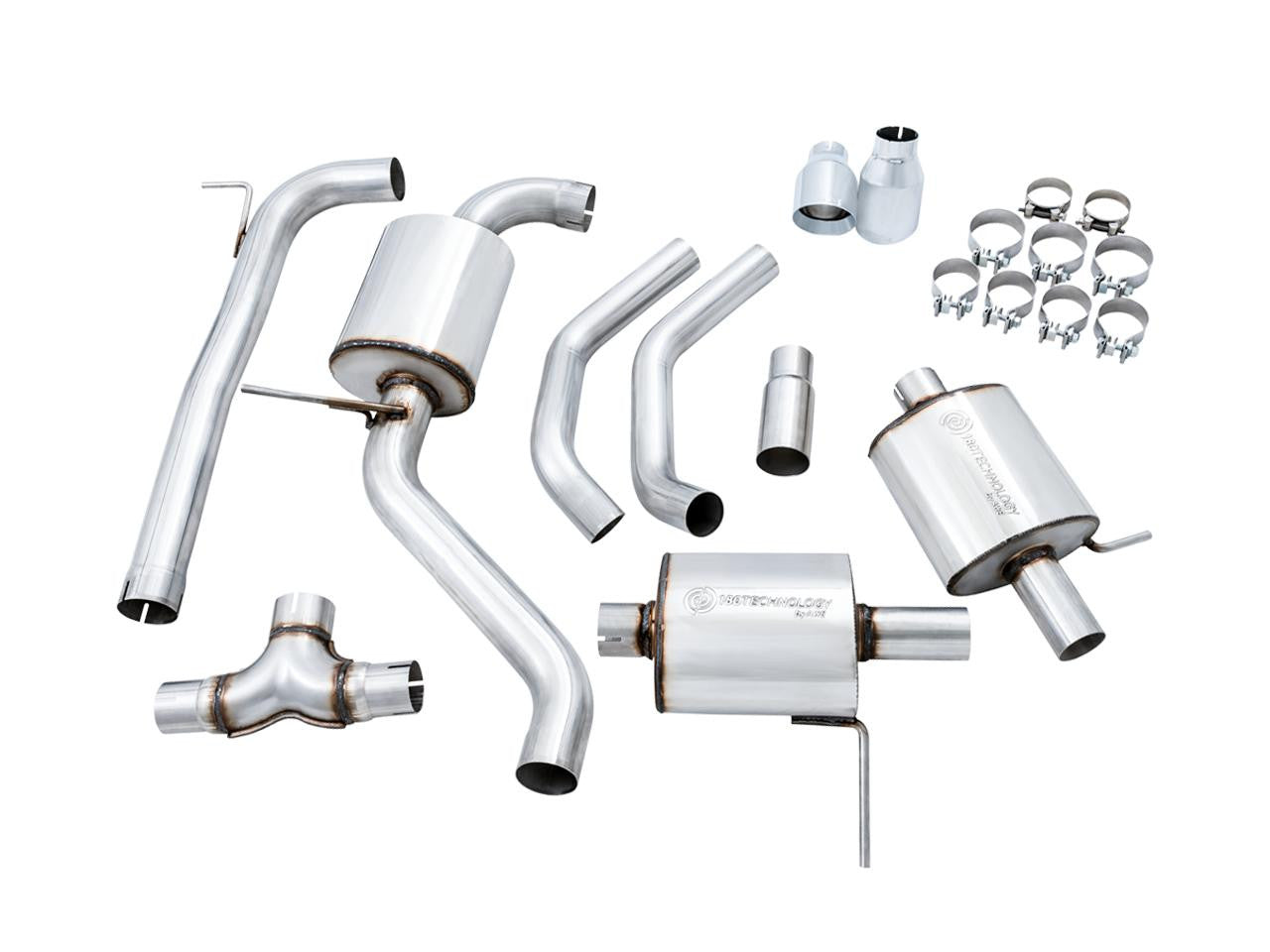 AWE Touring Edition Exhaust for MK7 Jetta GLI w- High Flow Downpipe (not included) - Chrome Silver Tips - Apollo Off-Road