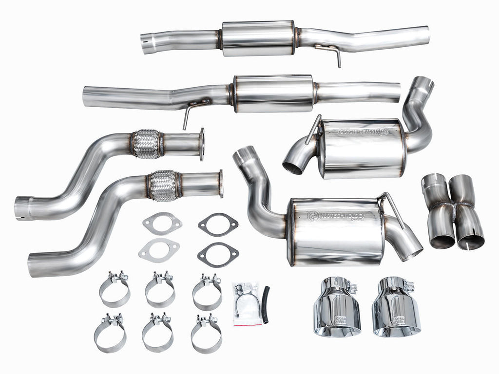 AWE Touring Edition Exhaust for Nissan Z - Chrome Silver Tips - Apollo Off-Road