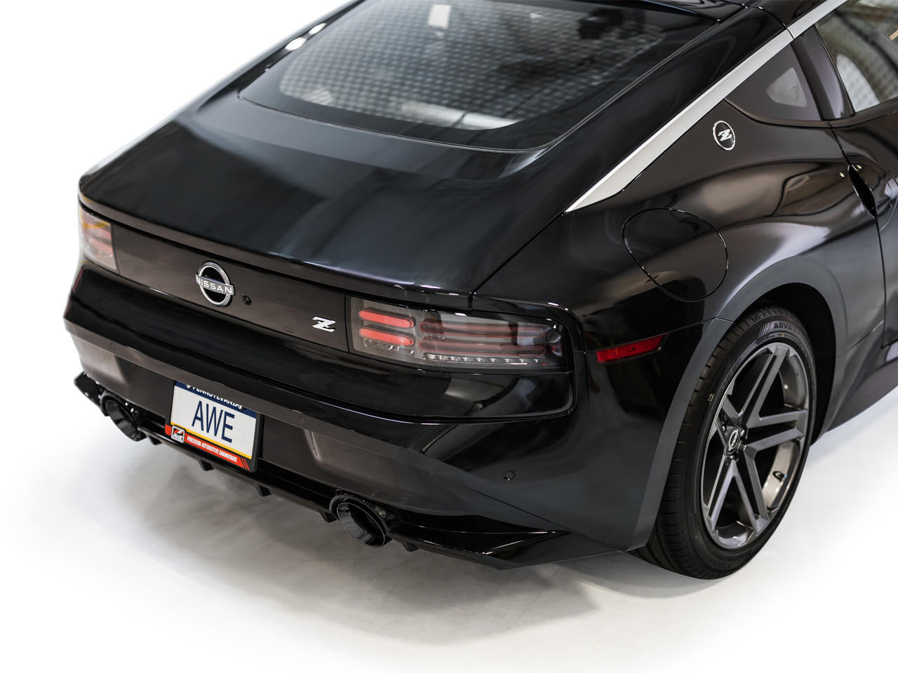 AWE Touring Edition Exhaust for Nissan Z - Diamond Black Tips - Apollo Off-Road