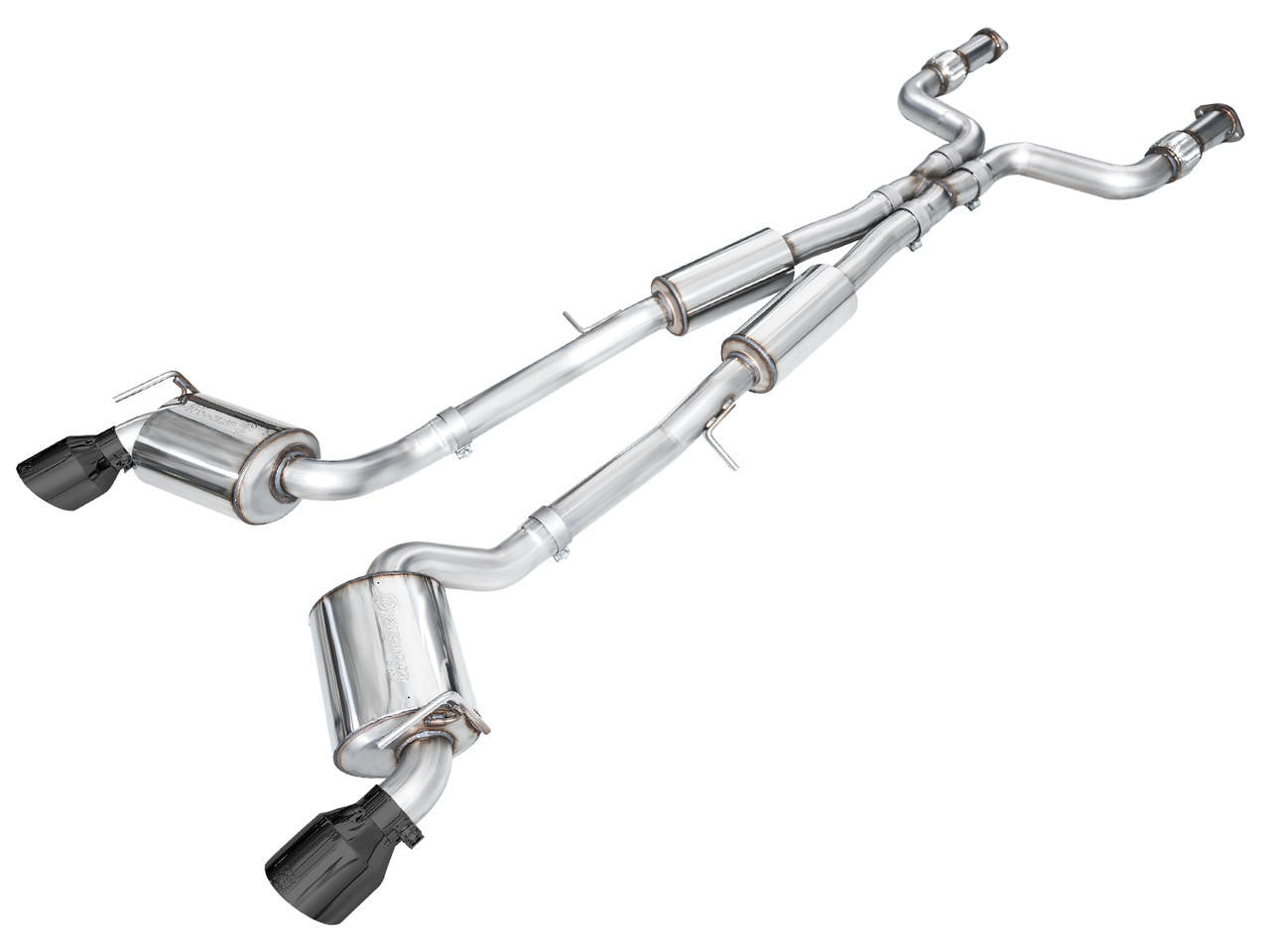 AWE Touring Edition Exhaust for Nissan Z - Diamond Black Tips - Apollo Off-Road