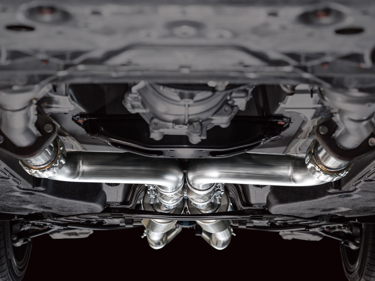 AWE Touring Edition Exhaust for Nissan Z - Diamond Black Tips - Apollo Off-Road