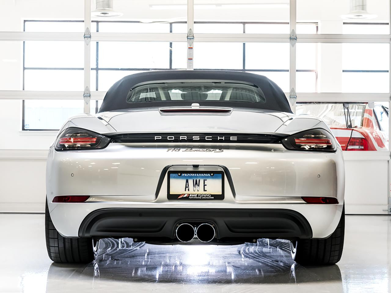 AWE Touring Edition Exhaust for Porsche 718 Boxster - Cayman - Chrome Silver Tips - Apollo Off-Road