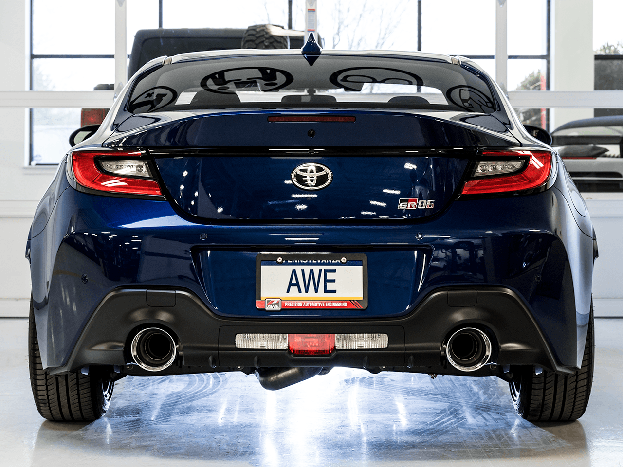 AWE Touring Edition Exhaust for Subaru BRZ - Toyota GR86 - Toyota 86 - Scion FR-S - Chrome Silver Tips - Apollo Off-Road