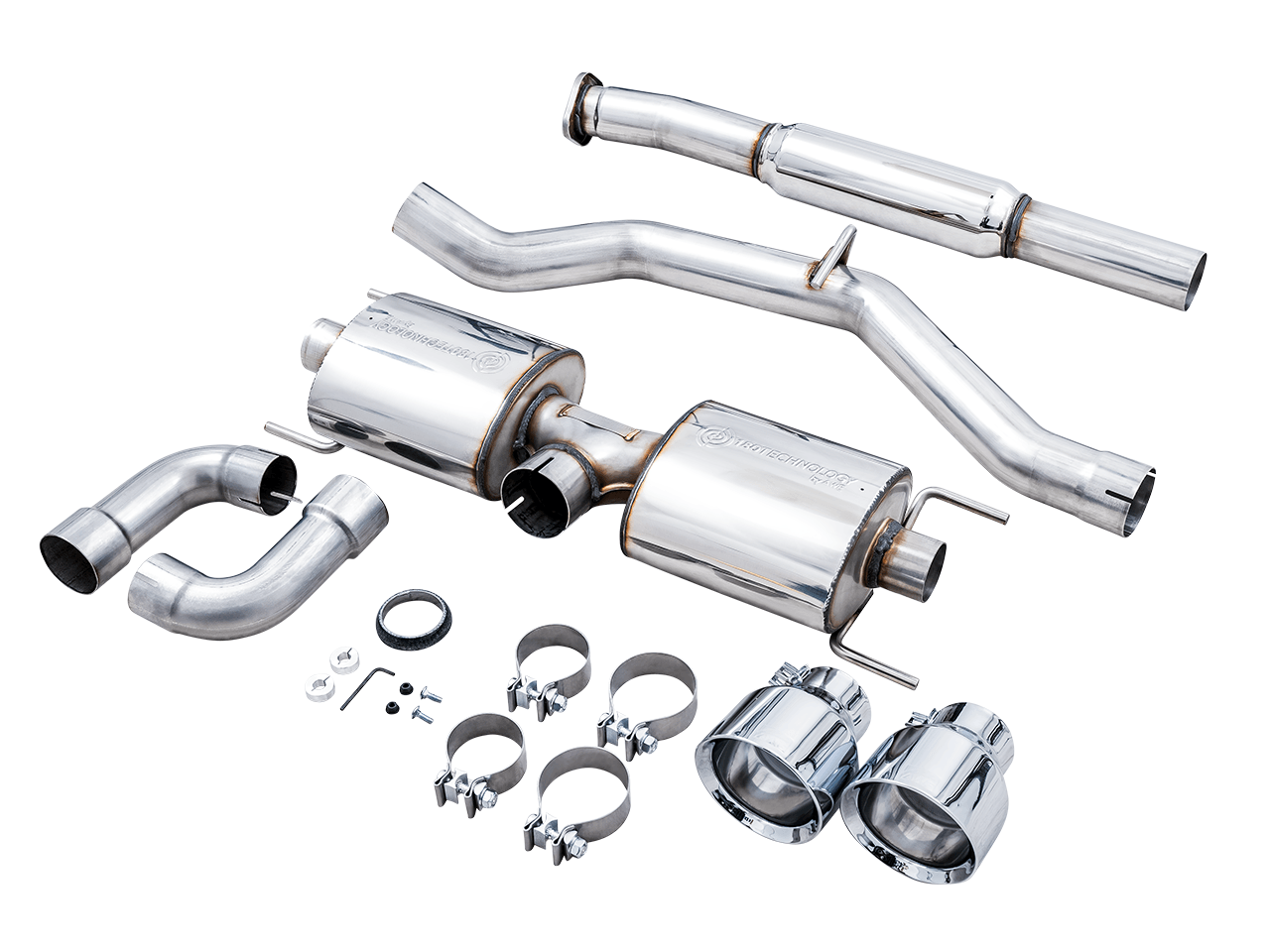 AWE Touring Edition Exhaust for Subaru BRZ - Toyota GR86 - Toyota 86 - Scion FR-S - Chrome Silver Tips - Apollo Off-Road