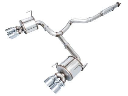 AWE Touring Edition Exhaust for VB Subaru WRX - Chrome Silver Tips - Apollo Off-Road