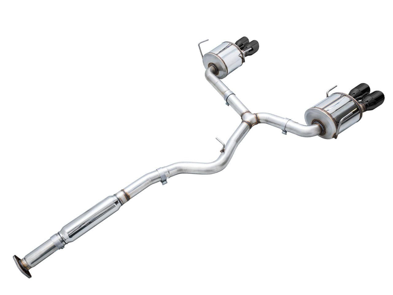 AWE Touring Edition Exhaust for VB Subaru WRX - Diamond Black Tips - Apollo Off-Road