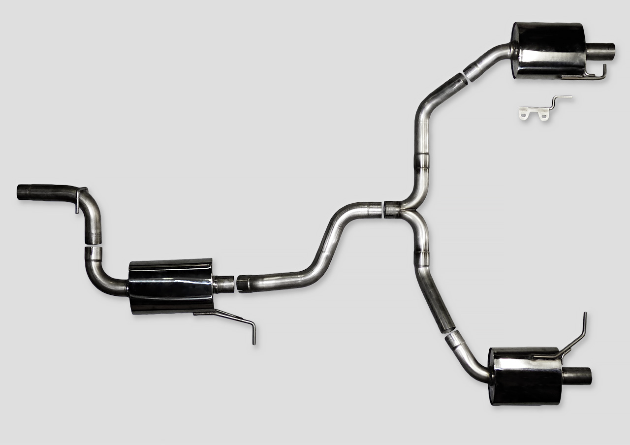 AWE Touring Edition Exhaust for VW CC 2.0T - Dual Outlet - Chrome Silver Tips - Apollo Off-Road