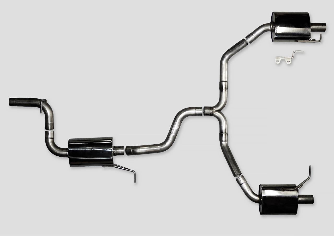 AWE Touring Edition Exhaust for VW CC 2.0T - Dual Outlet - Diamond Black Tips - Apollo Off-Road