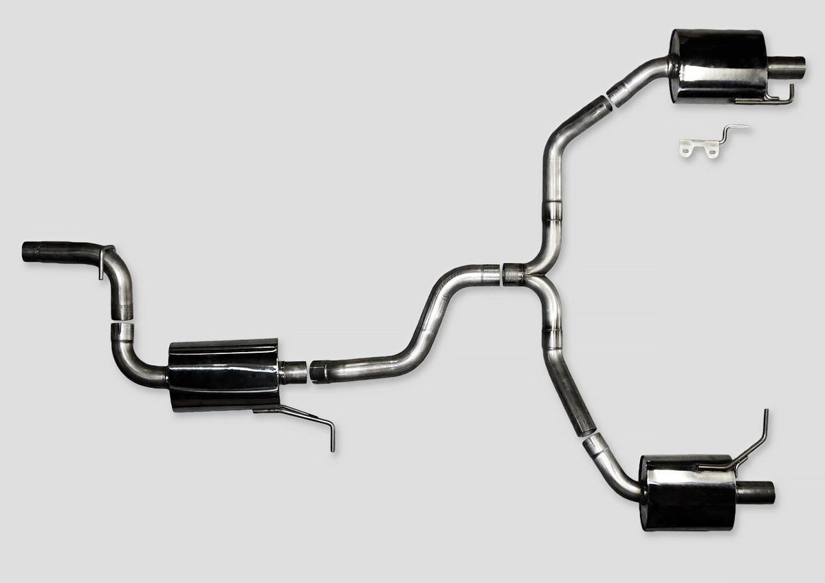 AWE Touring Edition Exhaust for VW CC 2.0T - Dual Outlet - Diamond Black Tips - Apollo Off-Road