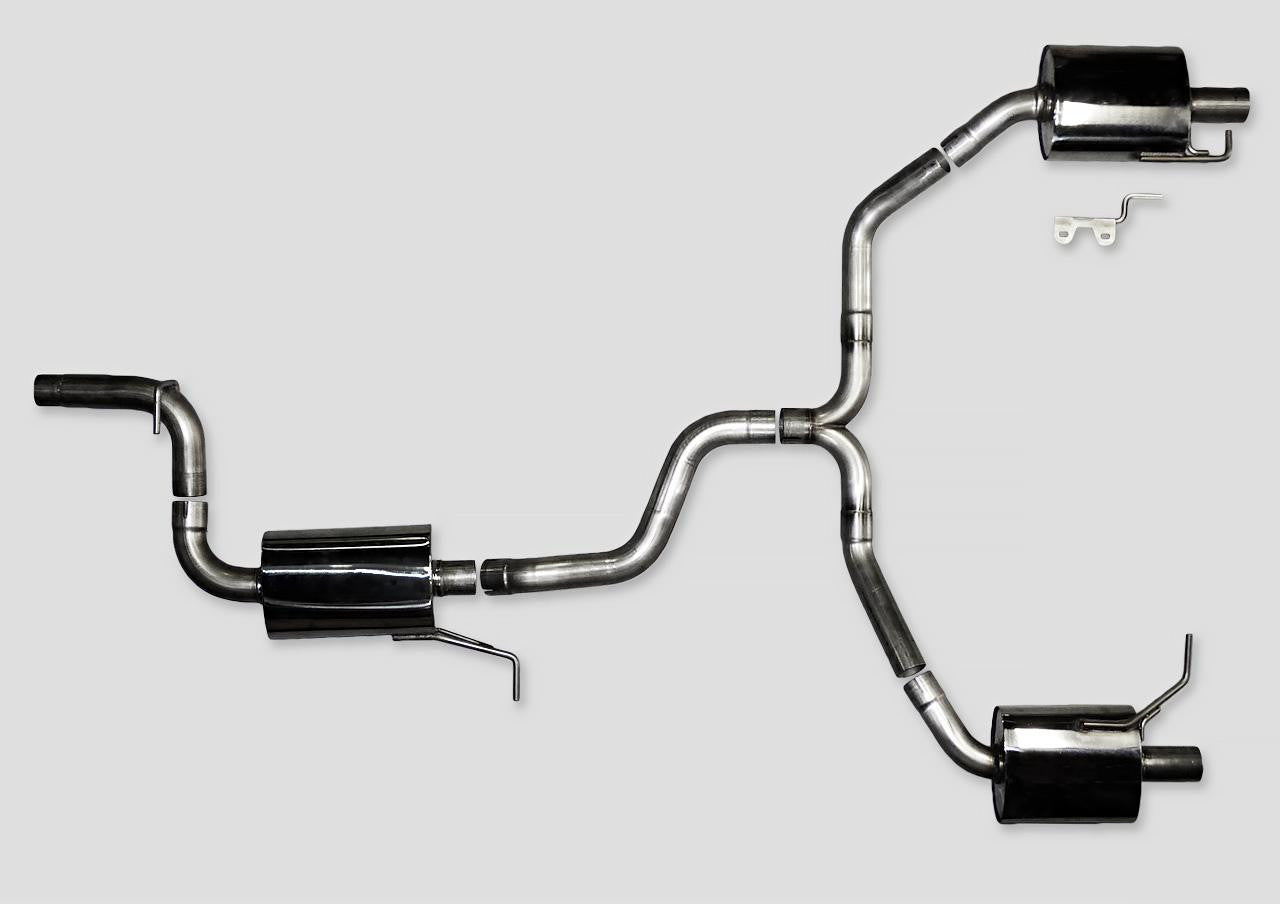 AWE Touring Edition Exhaust for VW CC 2.0T - Dual Outlet - Diamond Black Tips - Apollo Off-Road