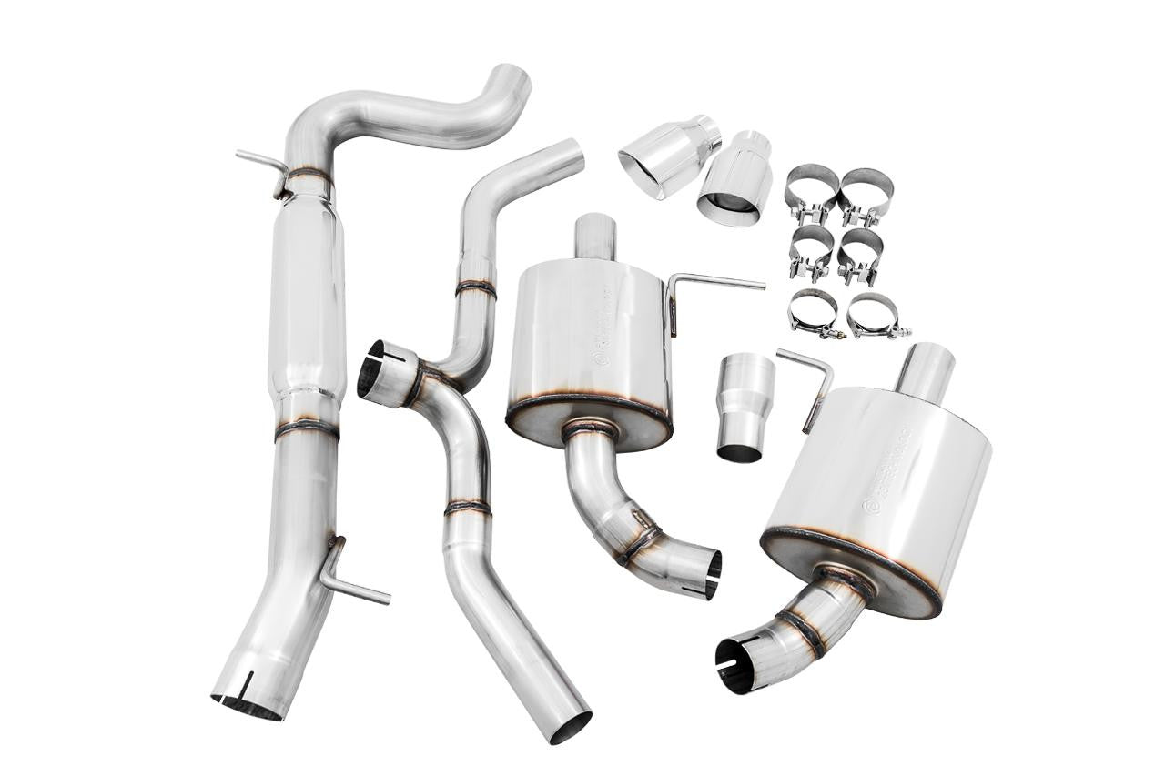 AWE Touring Edition Exhaust for VW Golf Alltrack - Sportwagen 4Motion - Chrome Silver Tips - Apollo Off-Road
