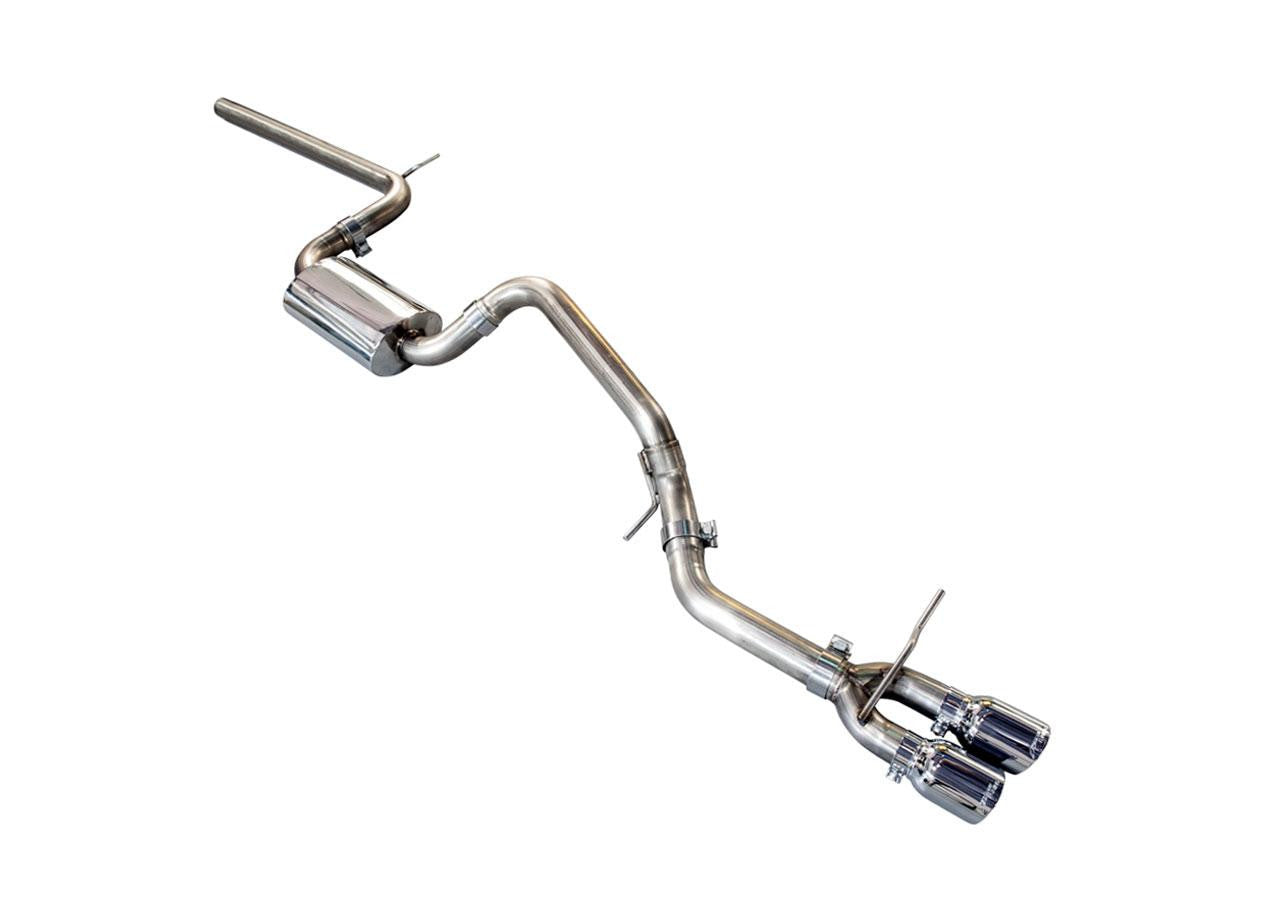 AWE Touring Edition Exhaust for VW MK7 Golf SportWagen - Chrome Silver Tips (90mm) - Apollo Off-Road