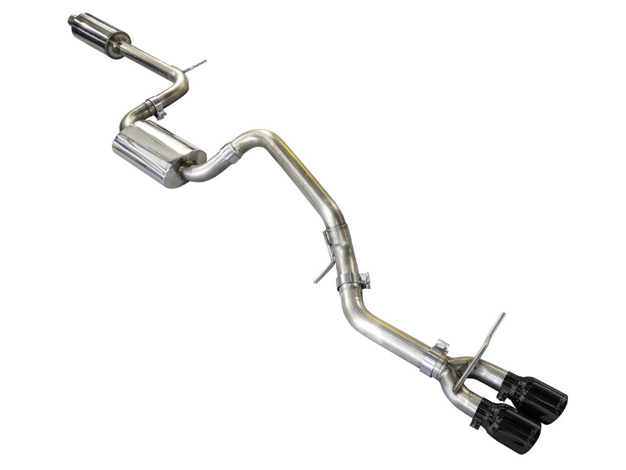 AWE Touring Edition Exhaust for VW MK7 Golf SportWagen - Diamond Black Tips (90mm) - Apollo Off-Road