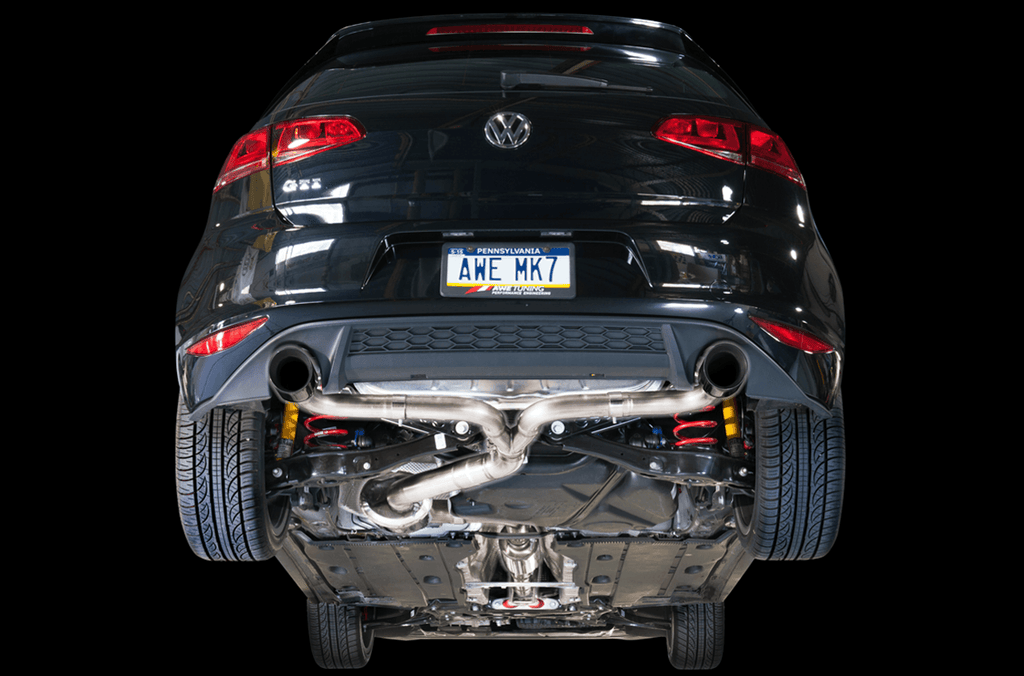AWE Touring Edition Exhaust for VW MK7 GTI - Chrome Silver Tips - Apollo Off-Road