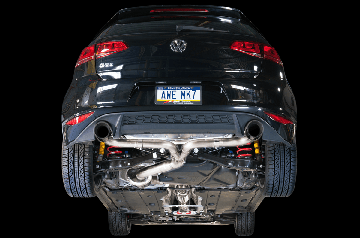 AWE Touring Edition Exhaust for VW MK7 GTI - Chrome Silver Tips - Apollo Off-Road