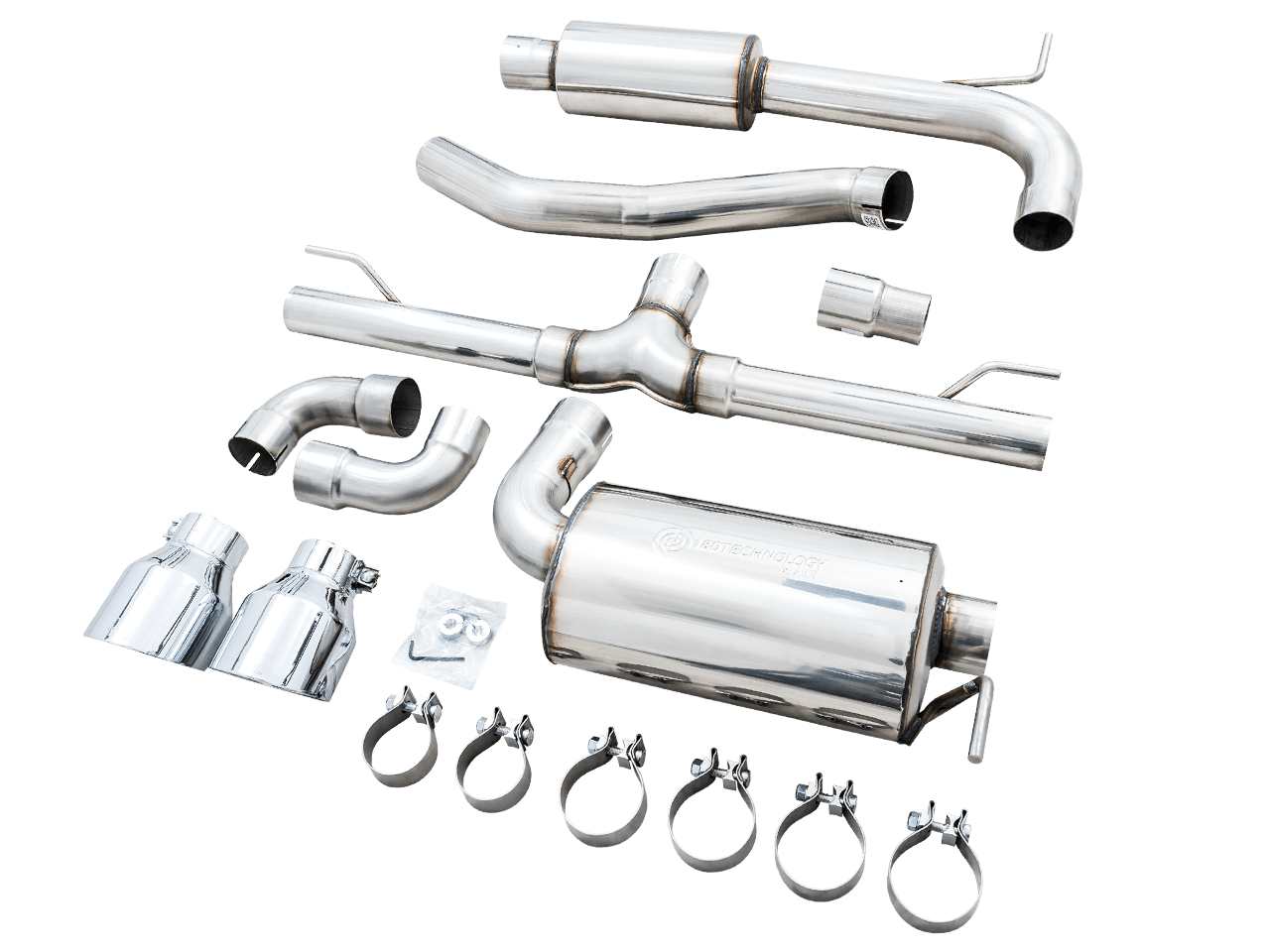 AWE Touring Edition Exhaust for VW MK8 GTI - Chrome Silver Tips - Apollo Off-Road