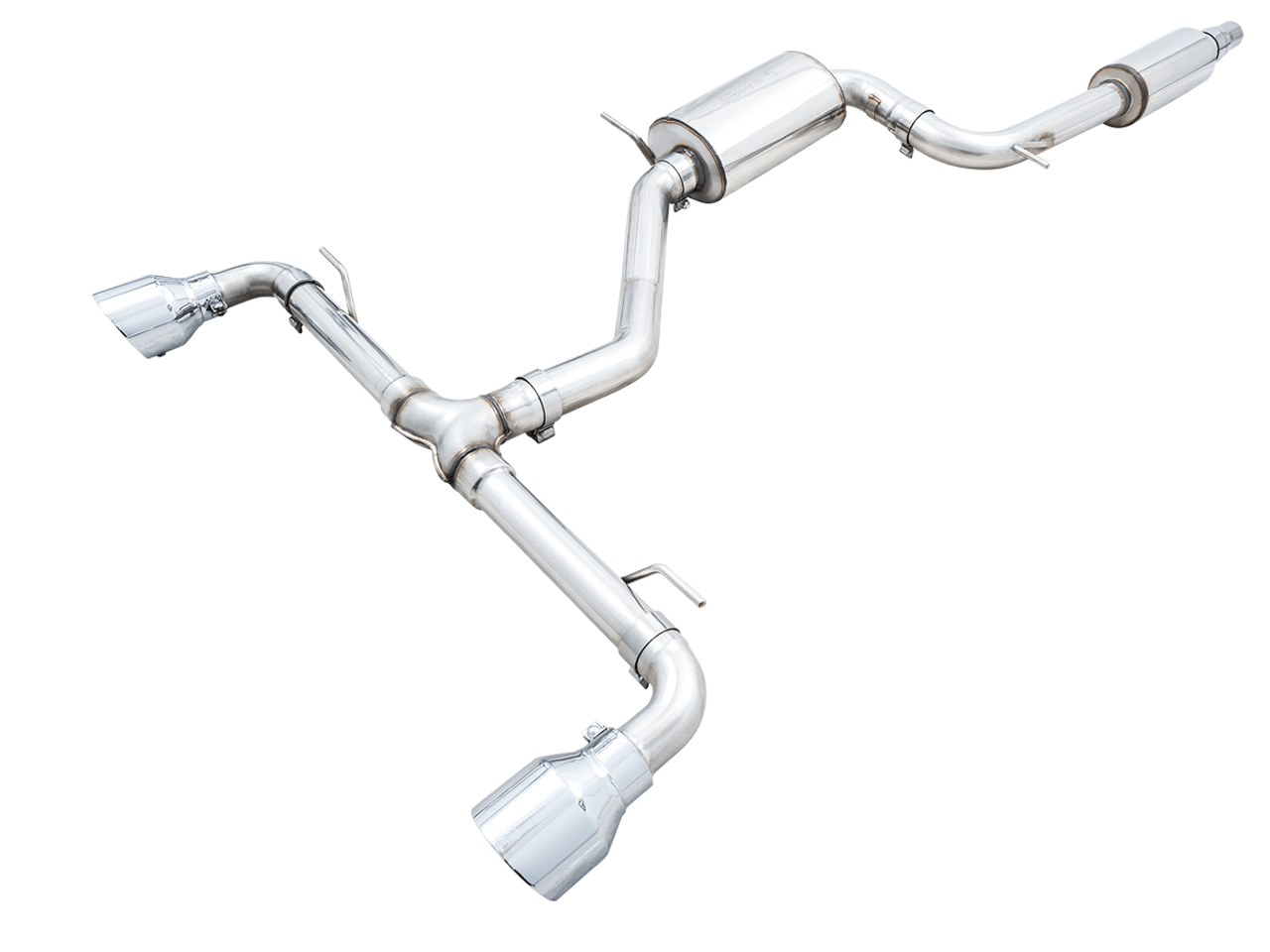 AWE Touring Edition Exhaust for VW MK8 GTI - Chrome Silver Tips - Apollo Off-Road
