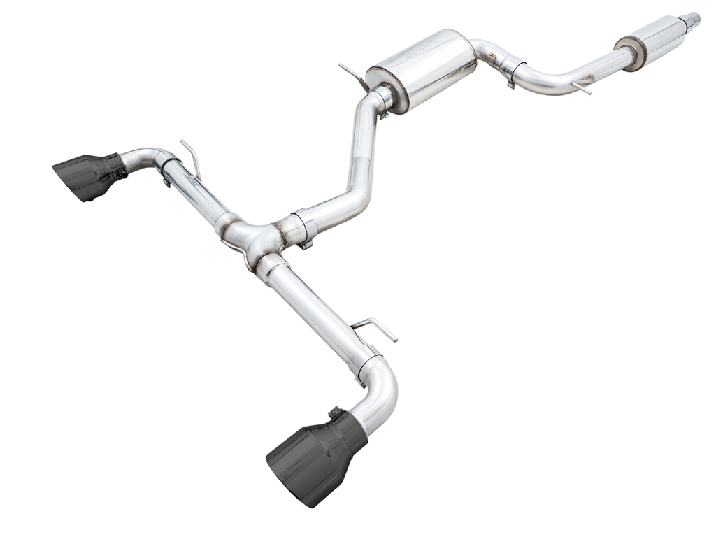 AWE Touring Edition Exhaust for VW MK8 GTI - Diamond Black Tips - Apollo Off-Road