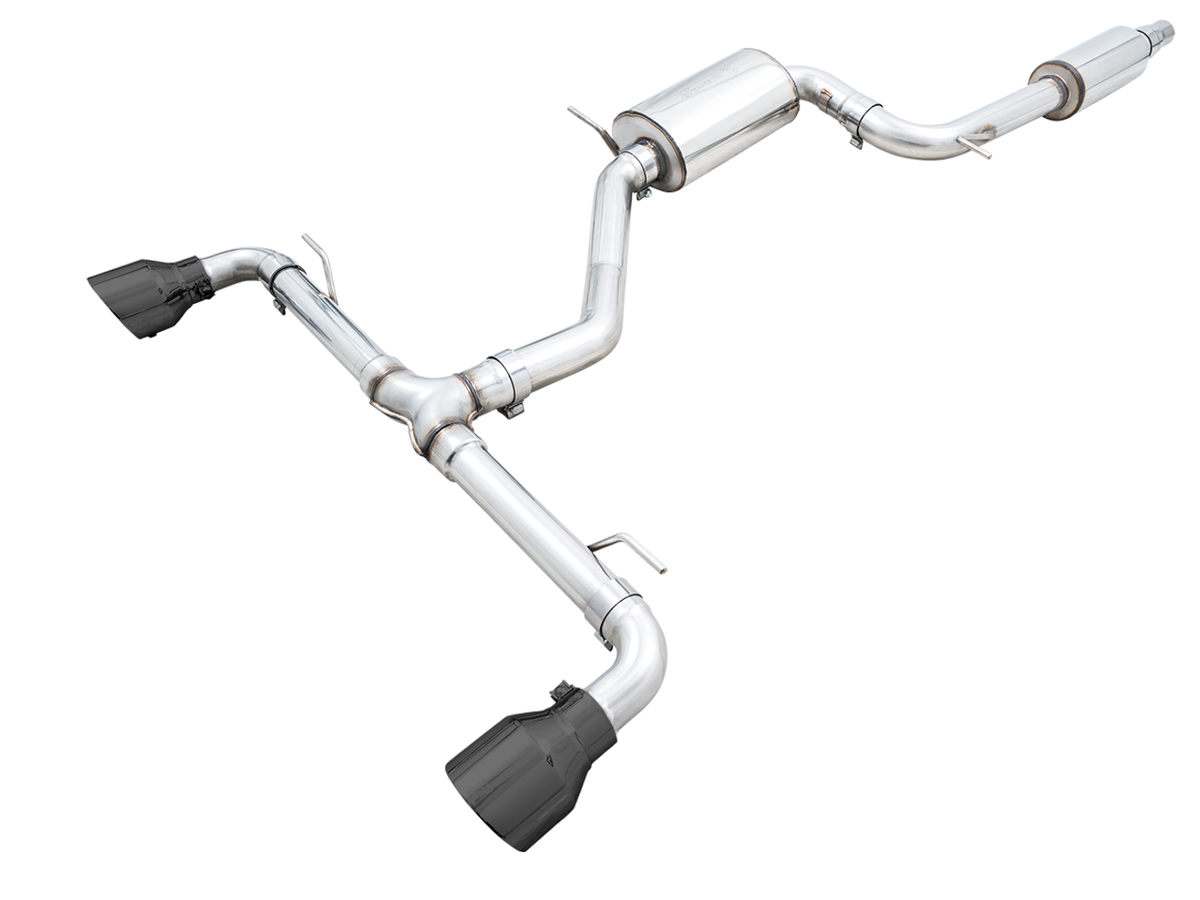 AWE Touring Edition Exhaust for VW MK8 GTI - Diamond Black Tips - Apollo Off-Road