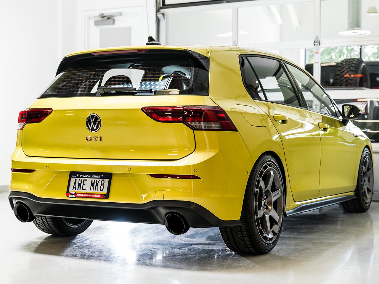 AWE Touring Edition Exhaust for VW MK8 GTI - Diamond Black Tips - Apollo Off-Road