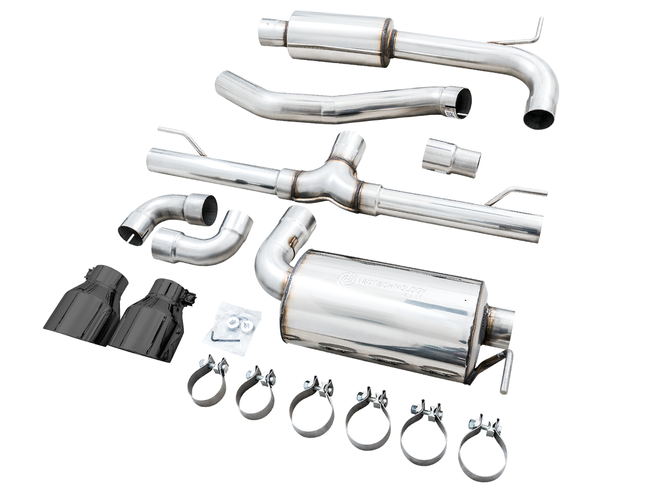 AWE Touring Edition Exhaust for VW MK8 GTI - Diamond Black Tips - Apollo Off-Road