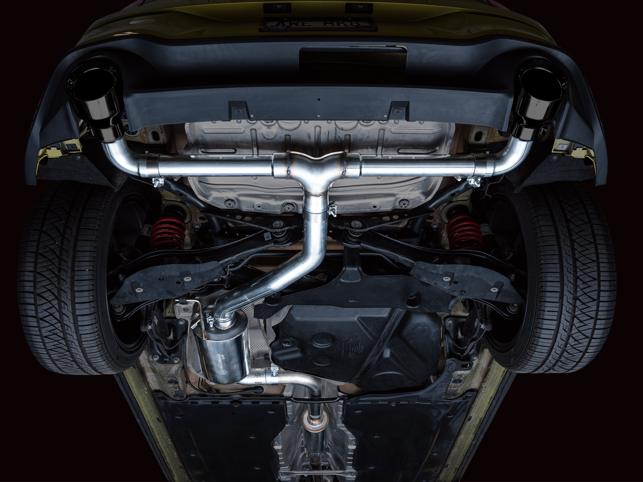 AWE Touring Edition Exhaust for VW MK8 GTI - Diamond Black Tips - Apollo Off-Road