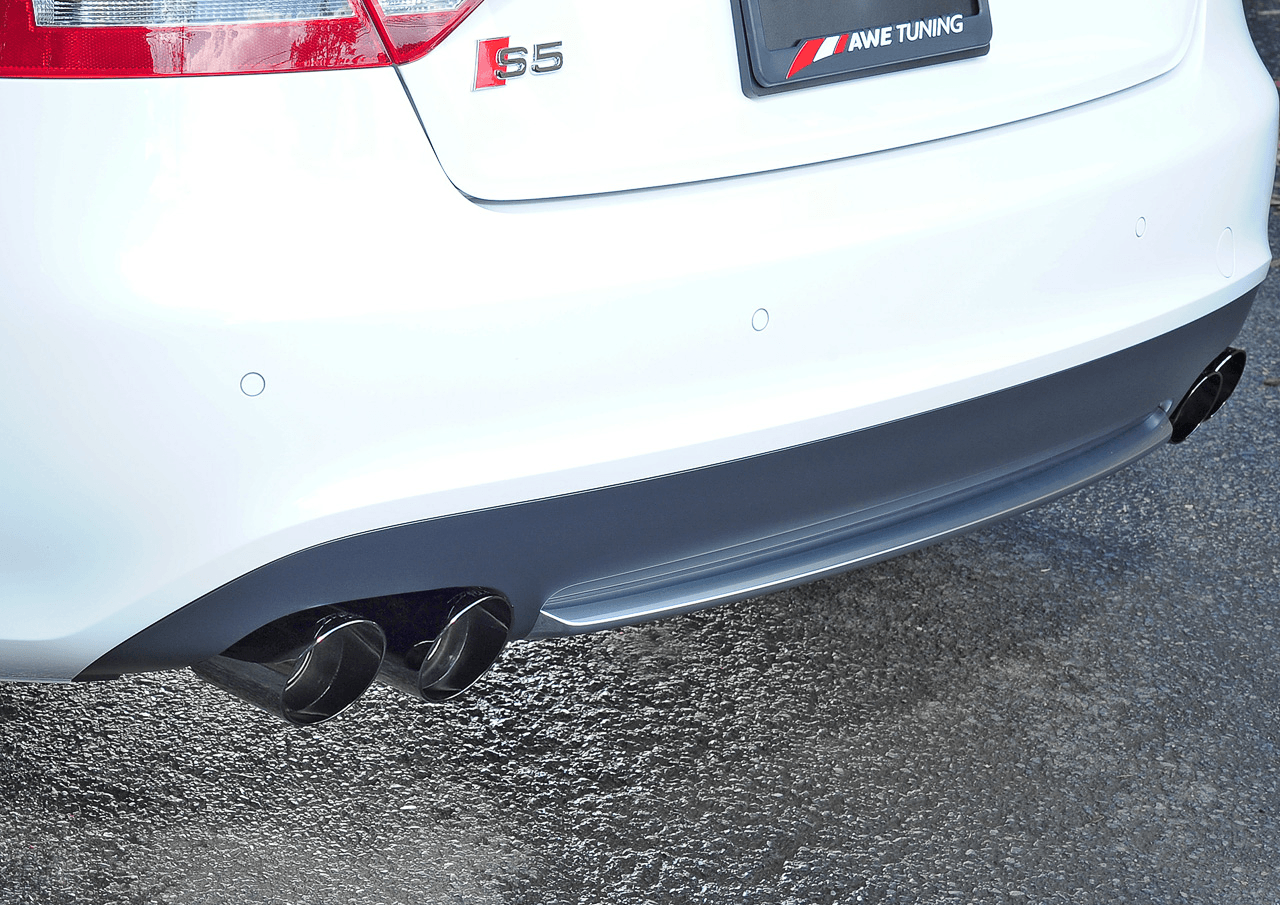 AWE Touring Edition Exhaust System for B8-8.5 S5 Cabrio (Exhaust + Resonated Downpipes) - Diamond Black Tips - Apollo Off-Road
